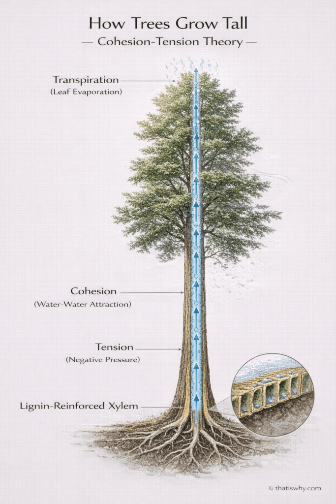Cohesion-Tension Theory – How Trees Pull Water Upward